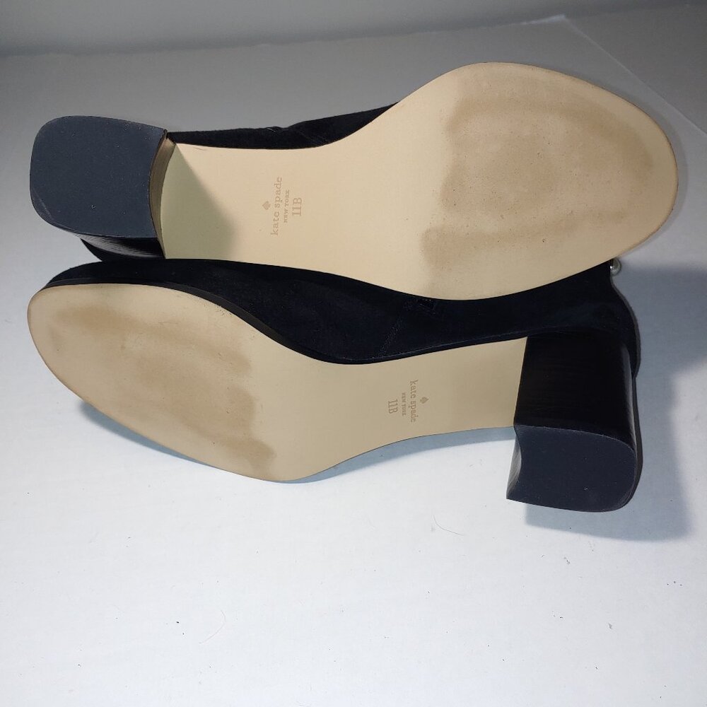 Kate Spade Morgan Pearl Booties Size 11 Black - Picture 7 of 9